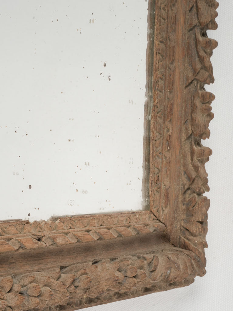 Rustic patina vintage mirror