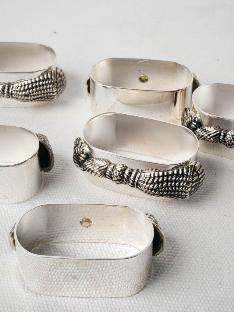 Formal festive table napkin rings  