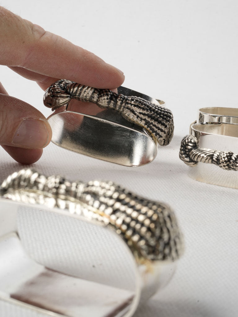 Whimsical sophisticated table setting rings  