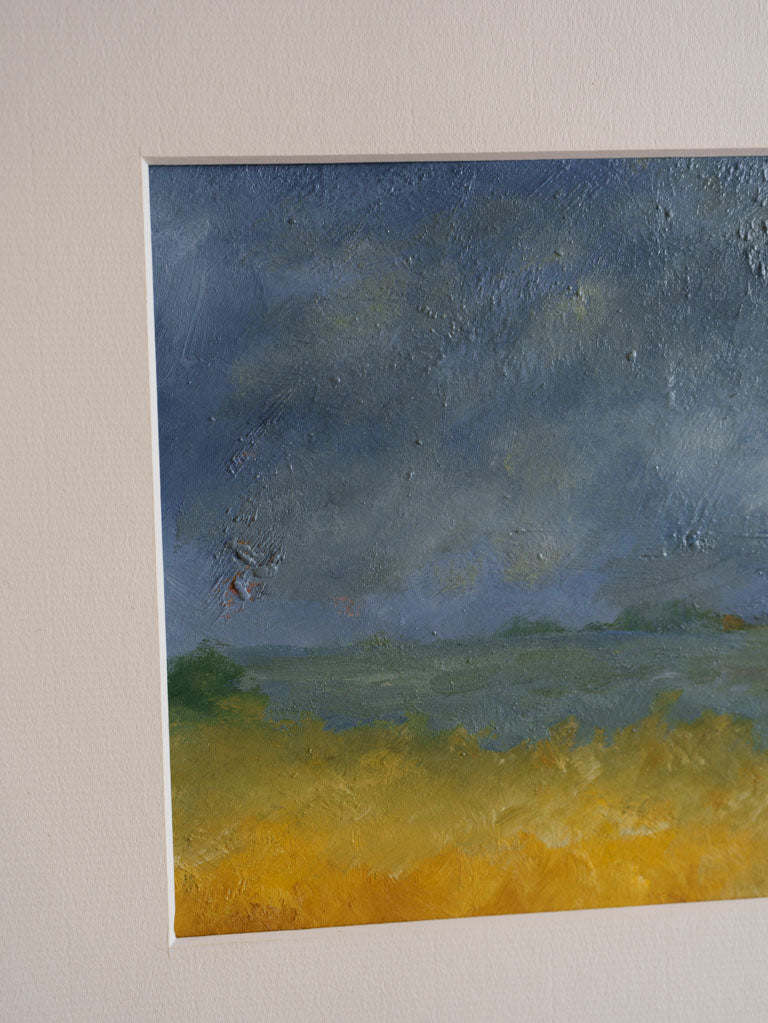 A La Lande! (To the Moor!) - Small Contemporary Painting By Karibou - 12½" x 19¼"