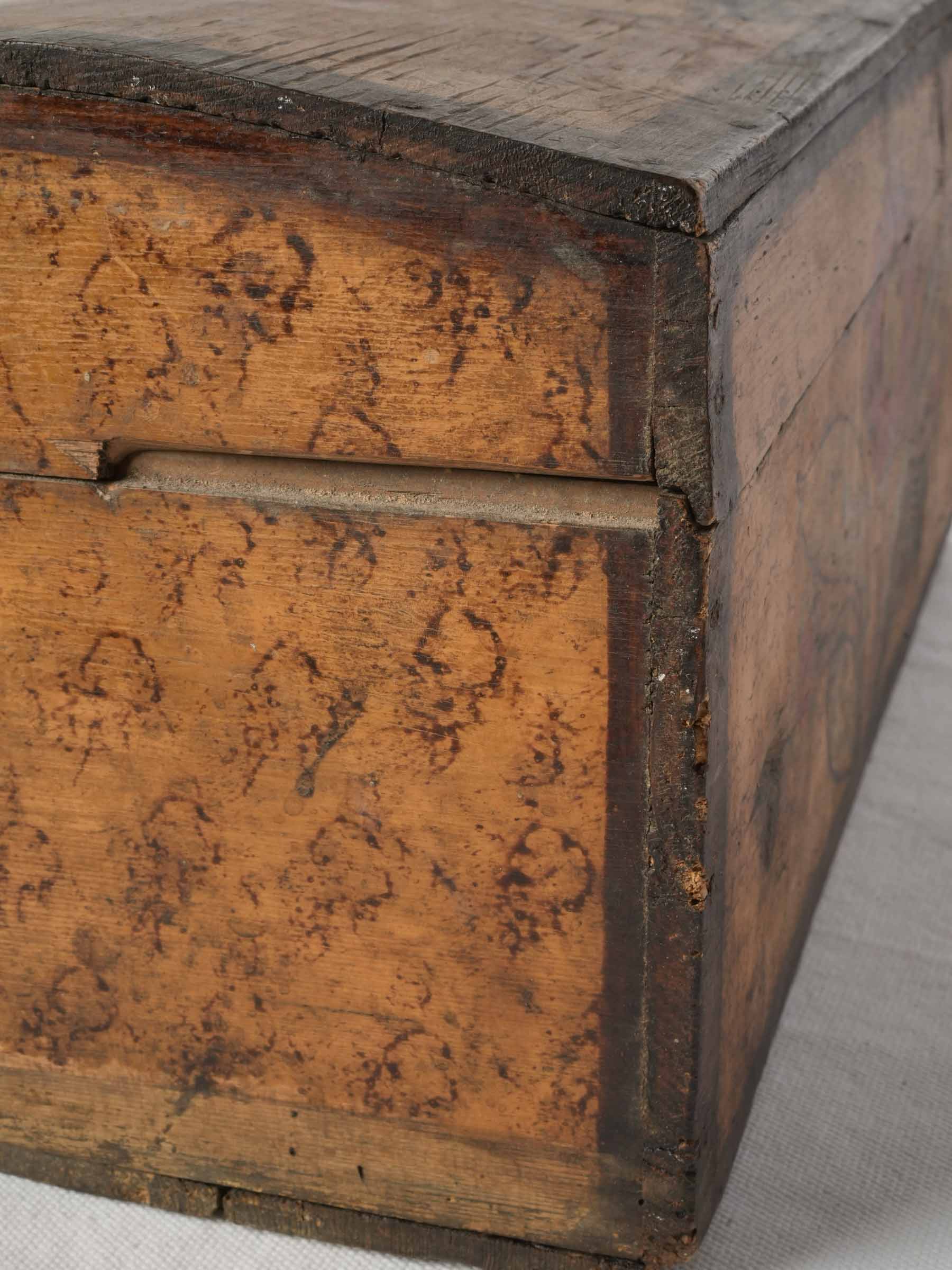French Folk Art Marriage Box, 19th Century - 16¼"