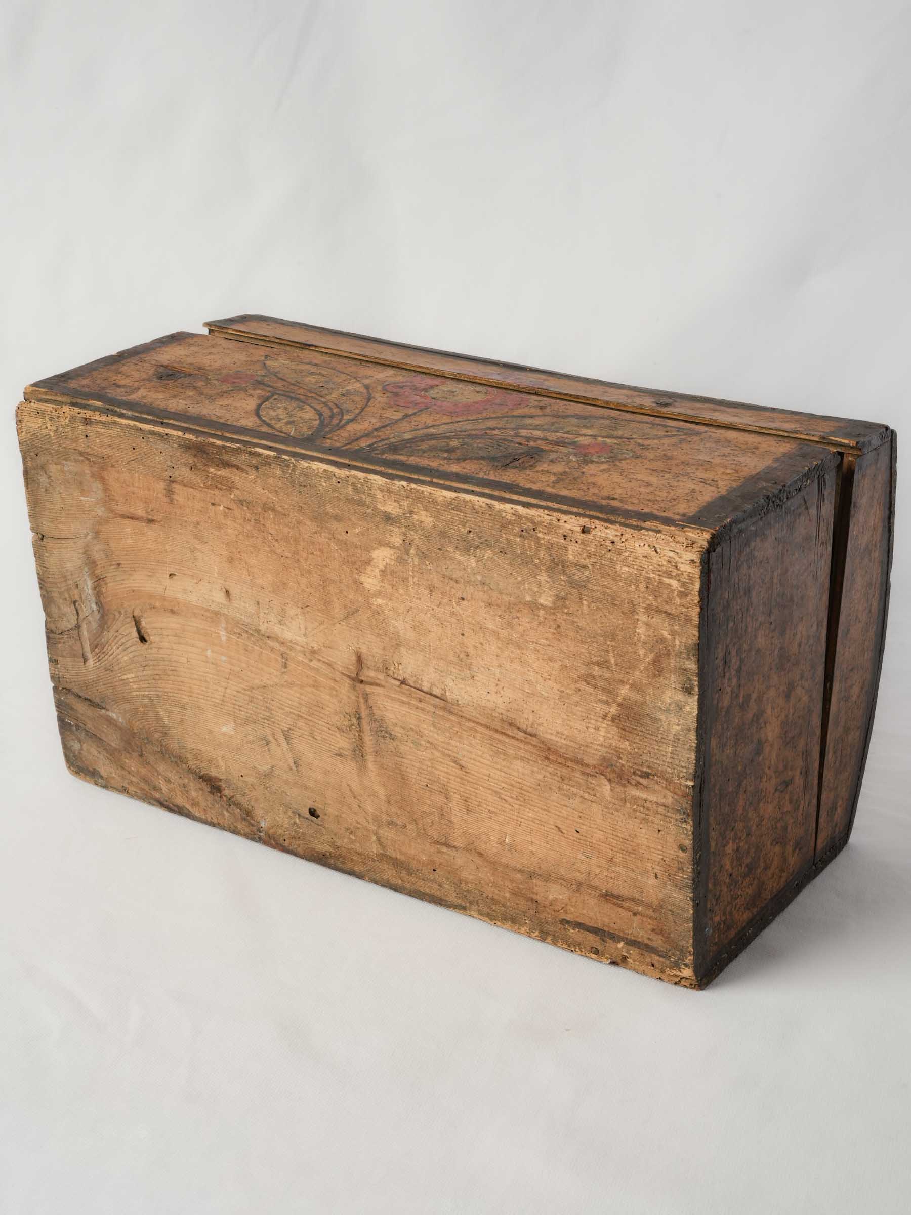 French Folk Art Marriage Box, 19th Century - 16¼"