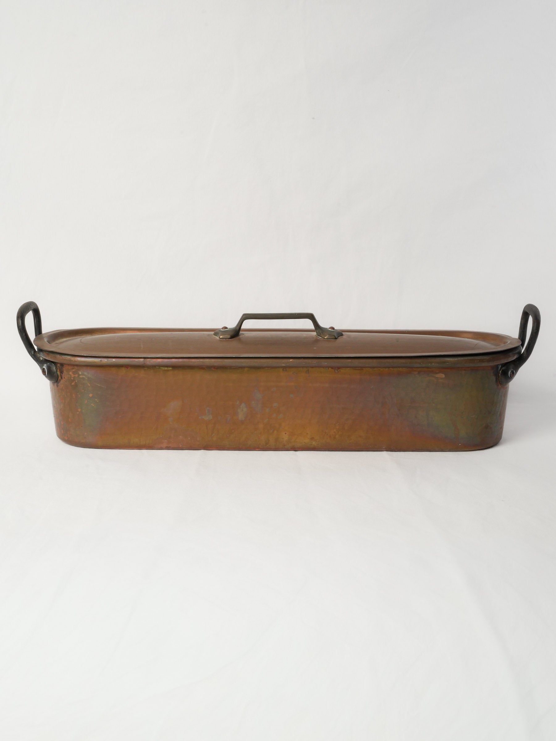 Huge copper fish kettle / poacher - 29½"