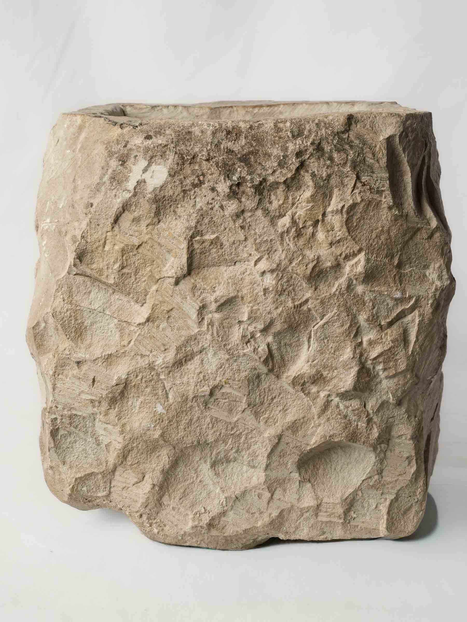 Architectural Carved Stone Water Spout with Crowned King's Head, Circa 1600 - 12¼"
