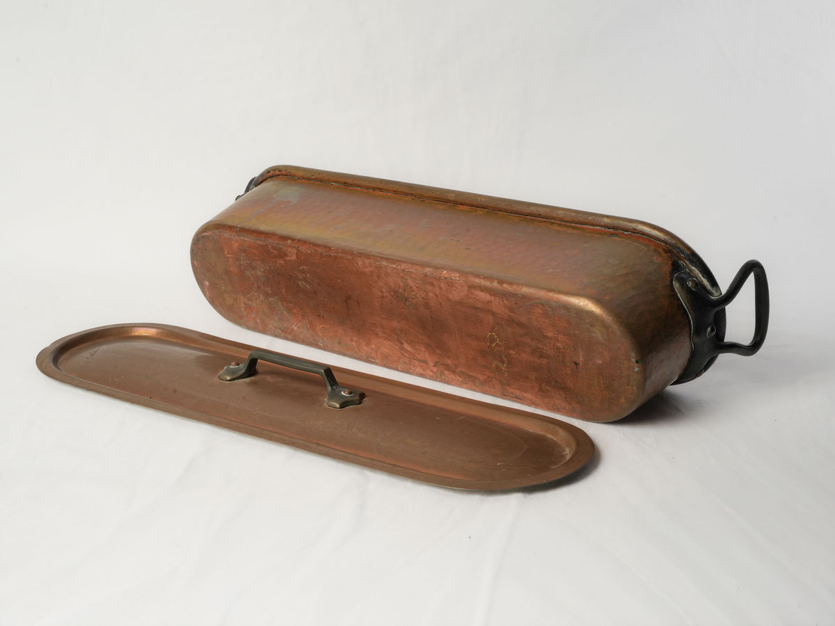 Huge copper fish kettle / poacher - 29½"