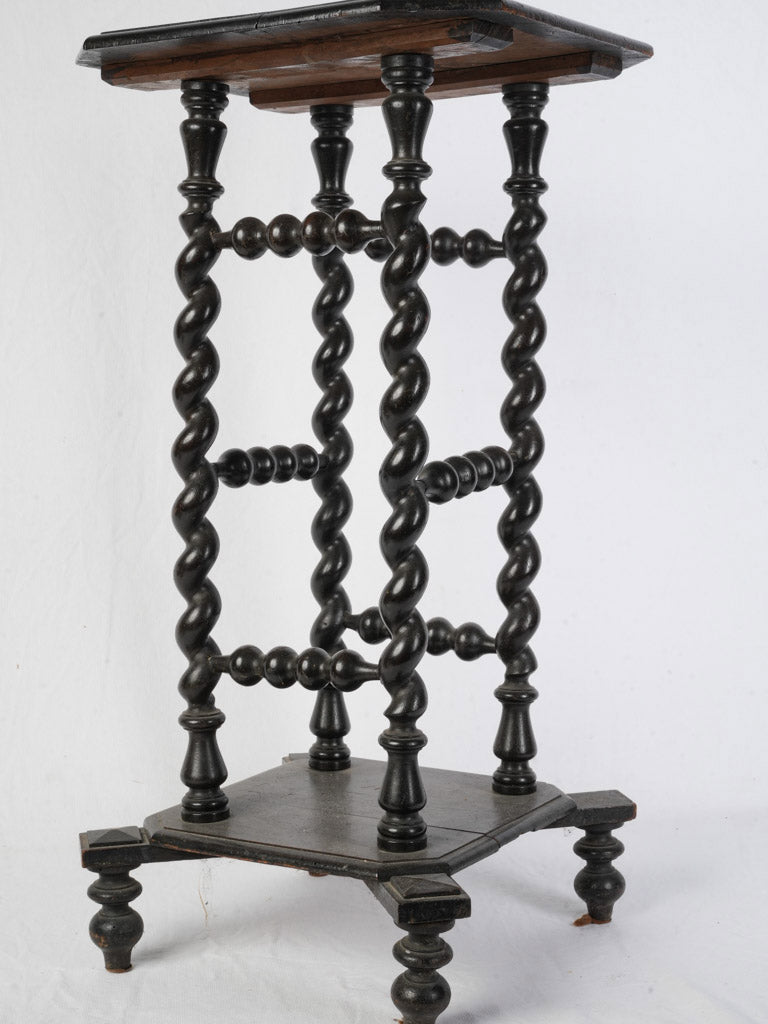 Decorative inlaid wood stand