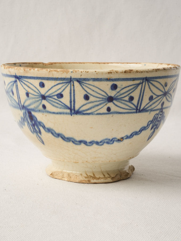Fez-made ornate tin-glazed bowl