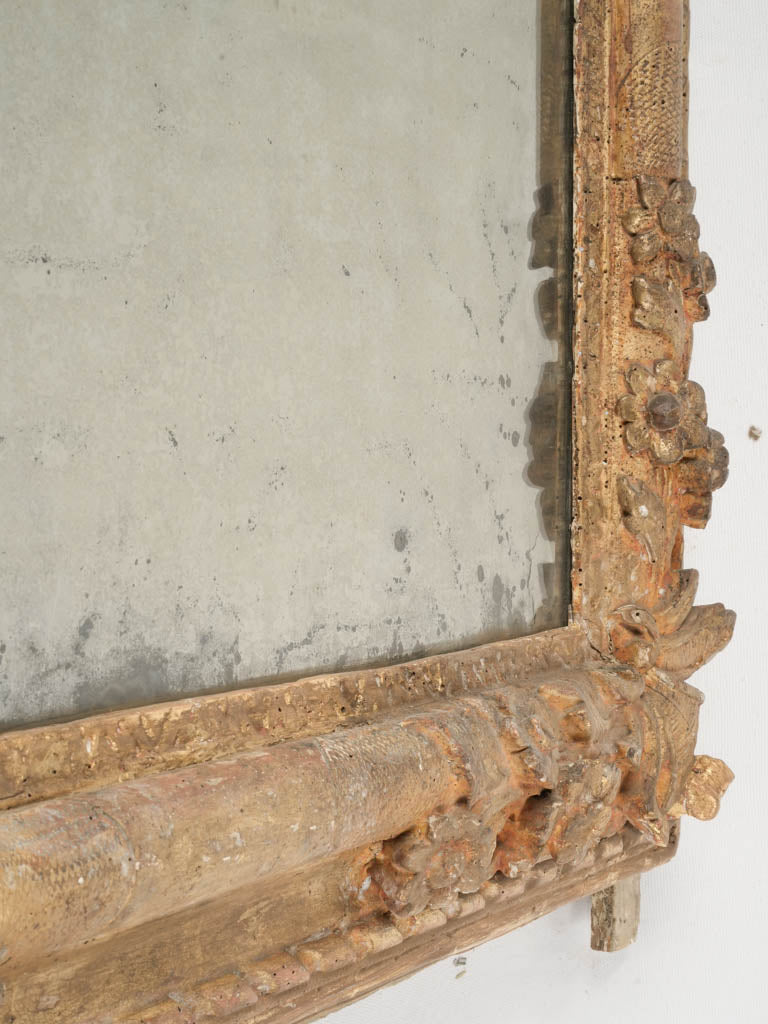 Timeless foxed edge decorative mirror