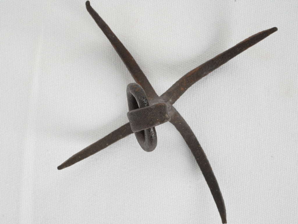 Aged hand-forged apron storage hook