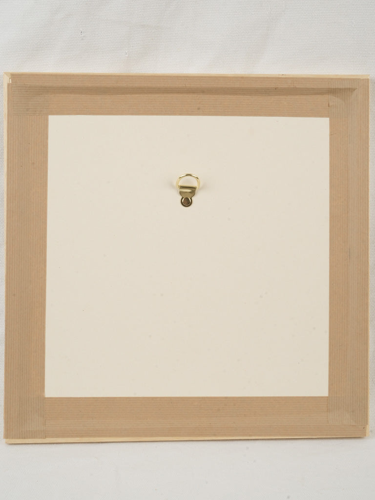 Small Contemporary Painting By Karibou - Chat Poterie (Pottery Cat) - 14¼" x 14¼"