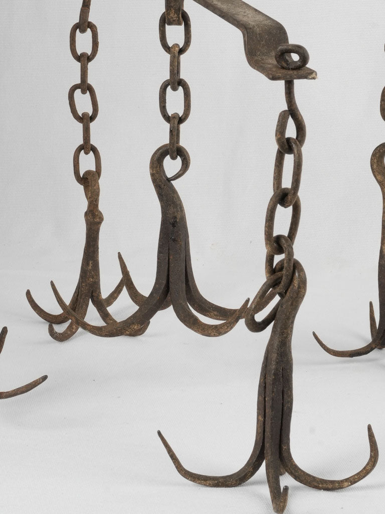 Rustic antique grappling hook crossbar