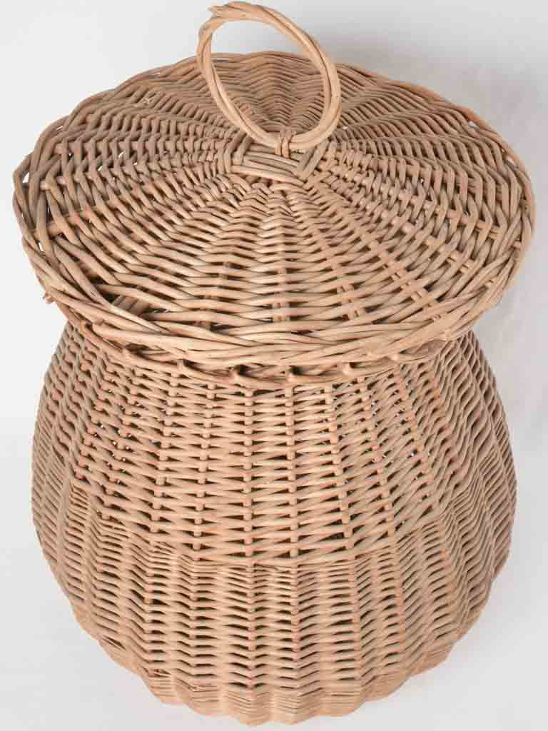 Rustic 1930s wicker storage solution