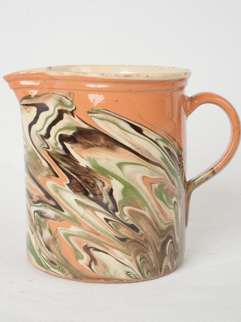 Striking marbled Savoyard pitcher