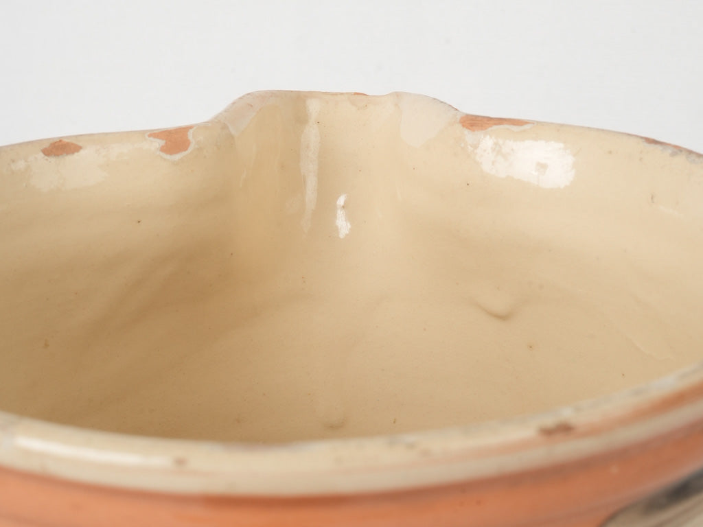 Unique ocher and yellow carafe