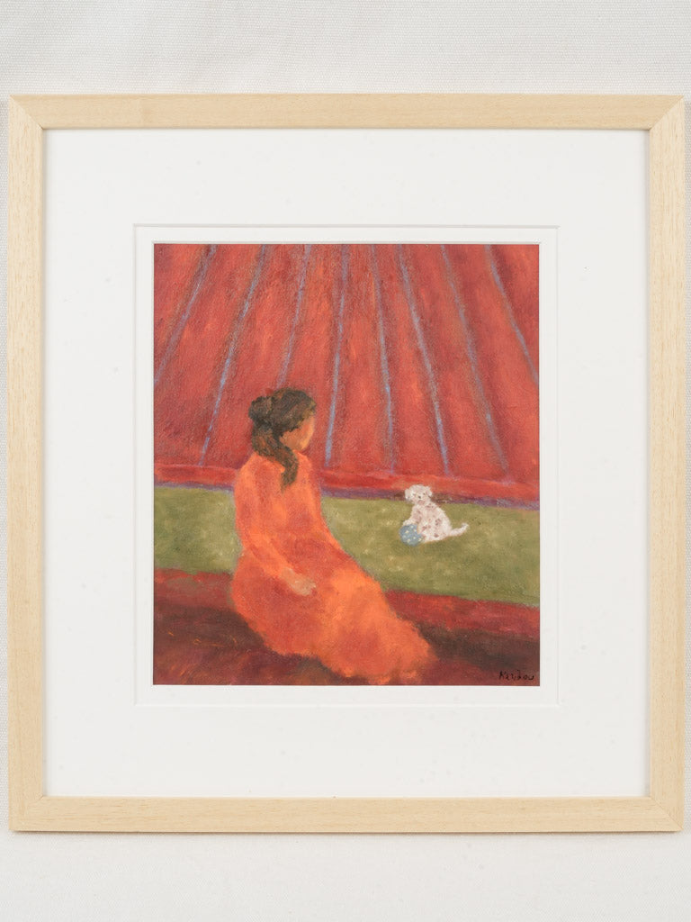 Small Contemporary Painting By Karibou - La Répétition - 17¼" x 15¾"