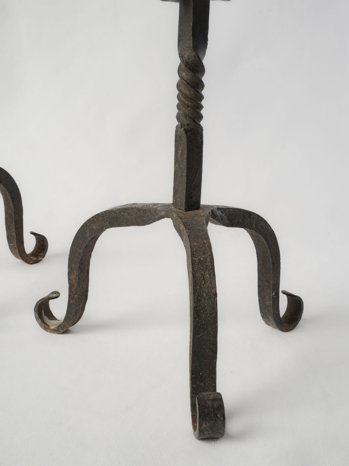 Handcrafted authentic rustic iron candelabra