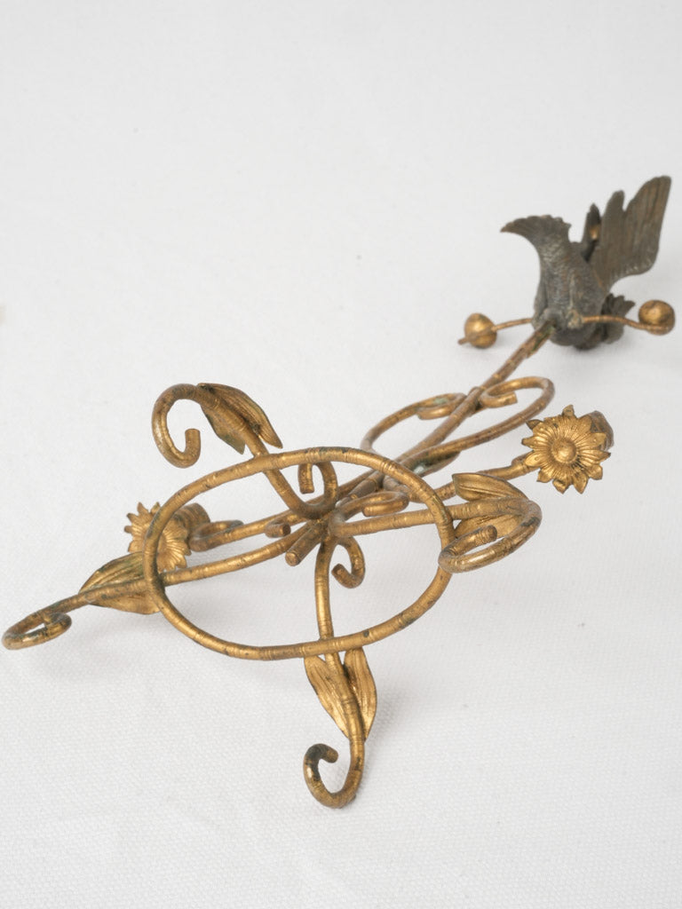 Naturalistic antique candlestick display