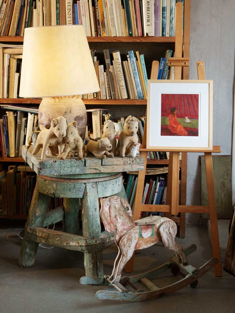 Small Contemporary Painting By Karibou - La Répétition - 17¼" x 15¾"