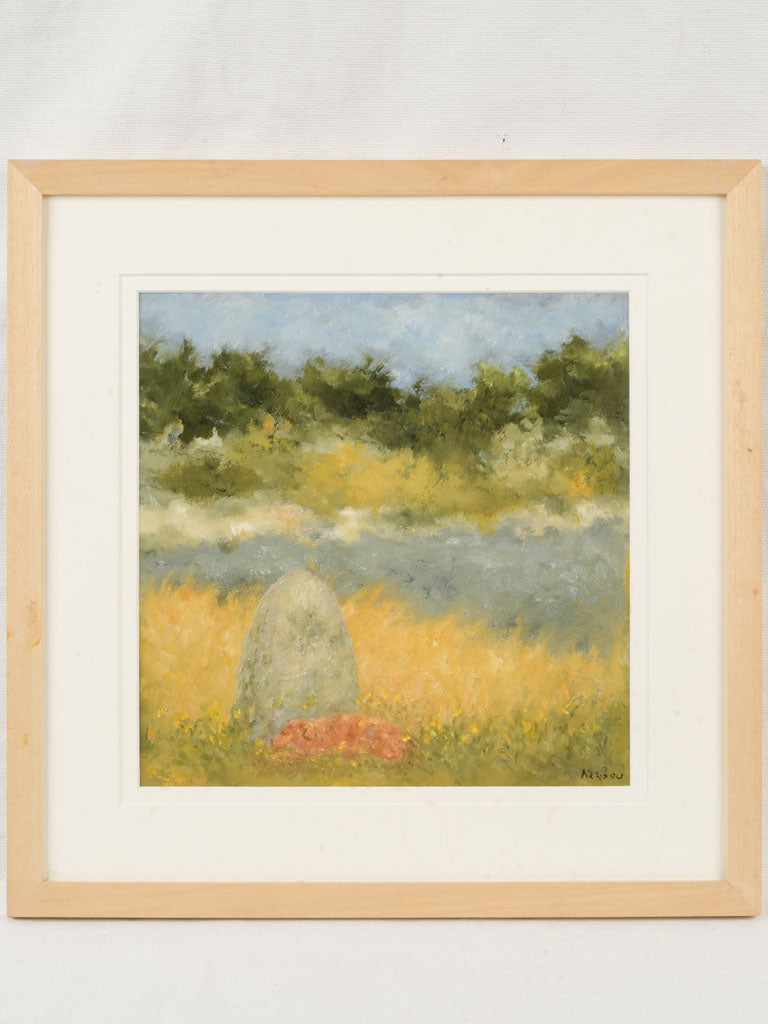 Small Contemporary Painting By Karibou - Amour Eternel (Eternal Love) - 17" x 17"