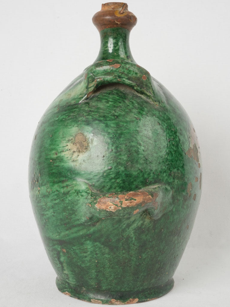 Fascinating Dark Green French Conscience Jug
