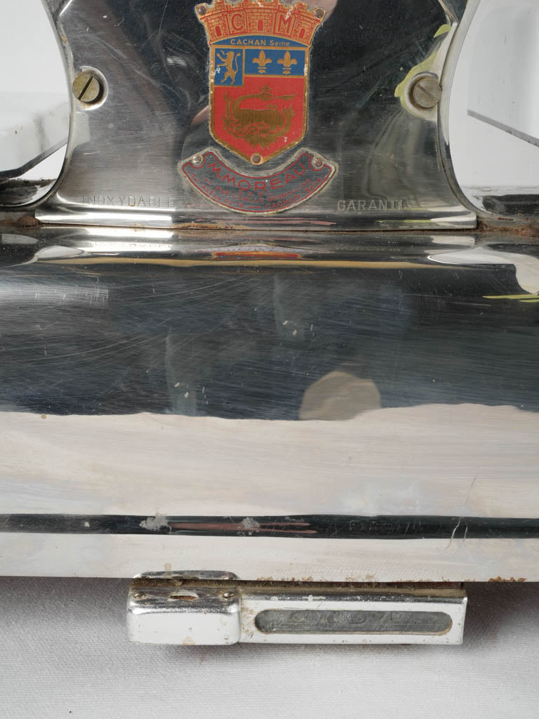 Antique French chrome merchant scale