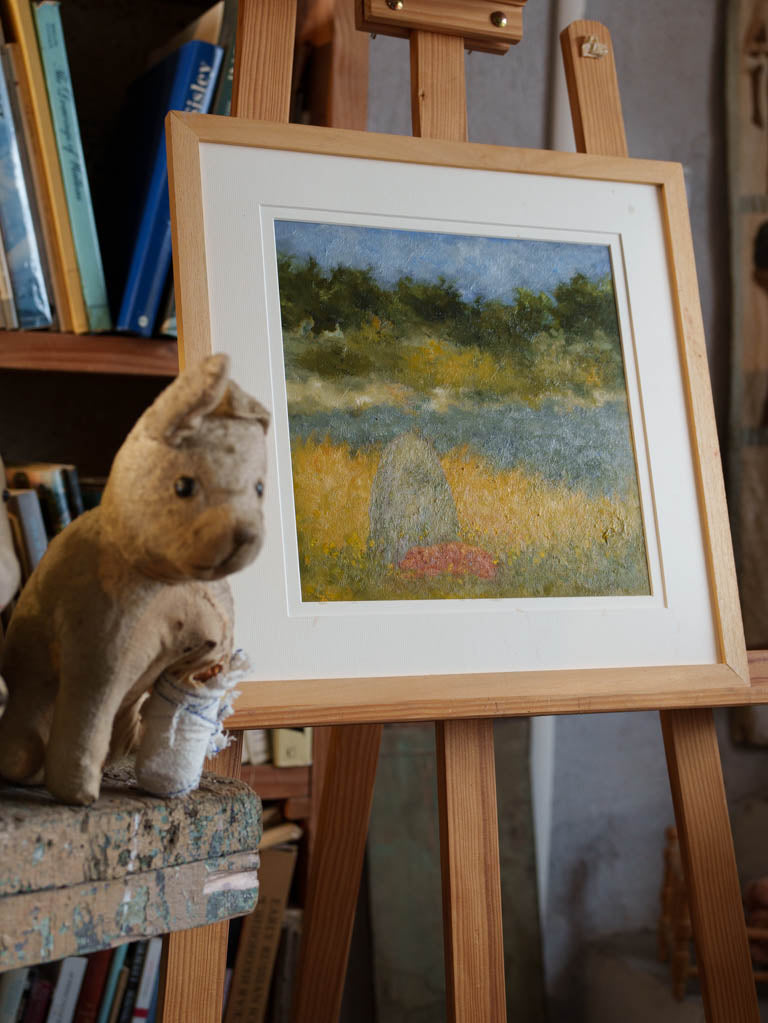 Small Contemporary Painting By Karibou - Amour Eternel (Eternal Love) - 17" x 17"