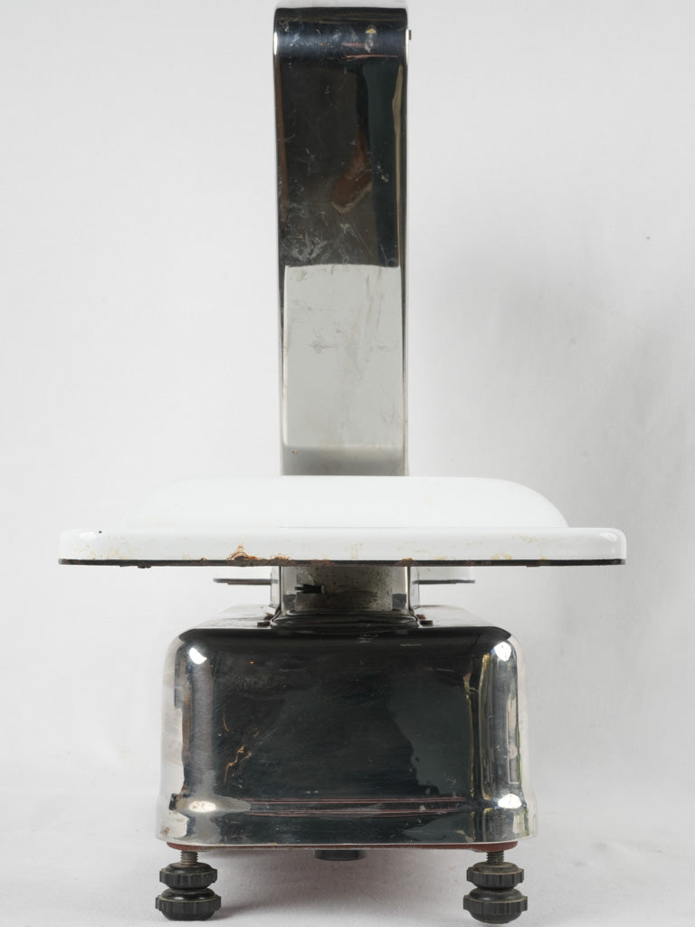 Timeless French white enamel scale