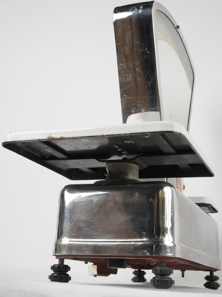 Rustic French chrome merchant scale