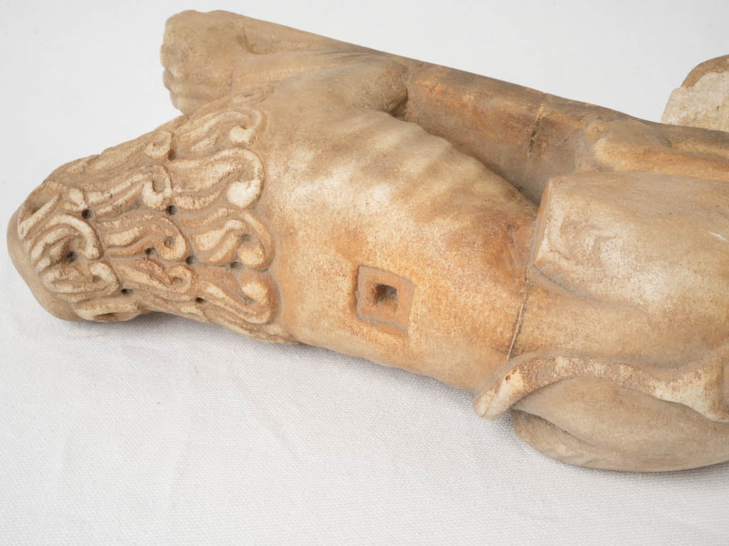 Decorative Verona marble lion artifacts