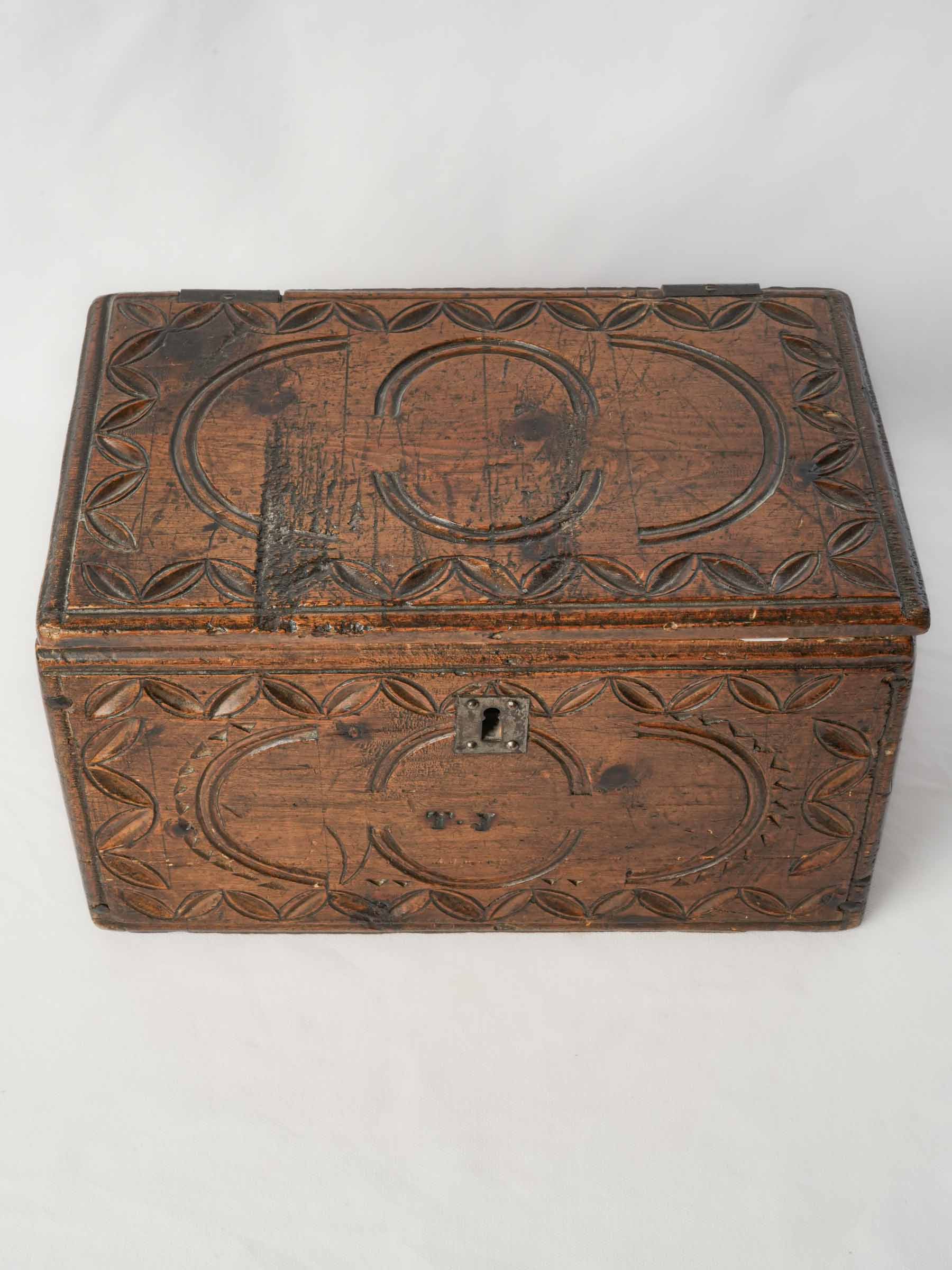 Authentic aged patina document holder