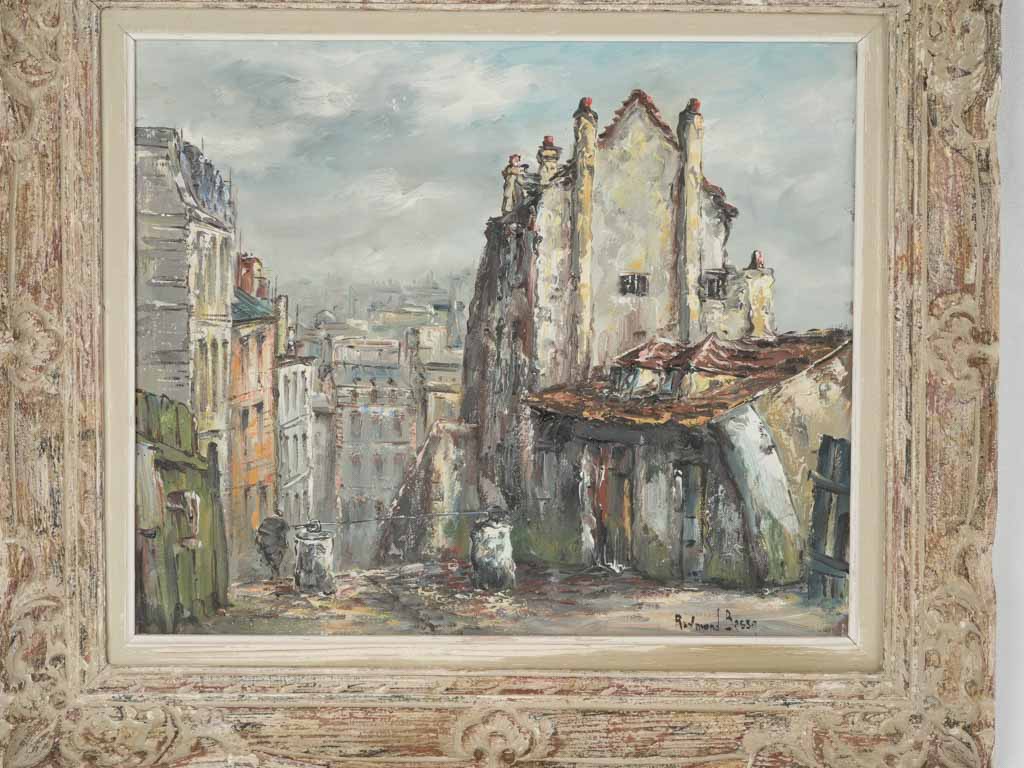 Thick brushstroke framed painting