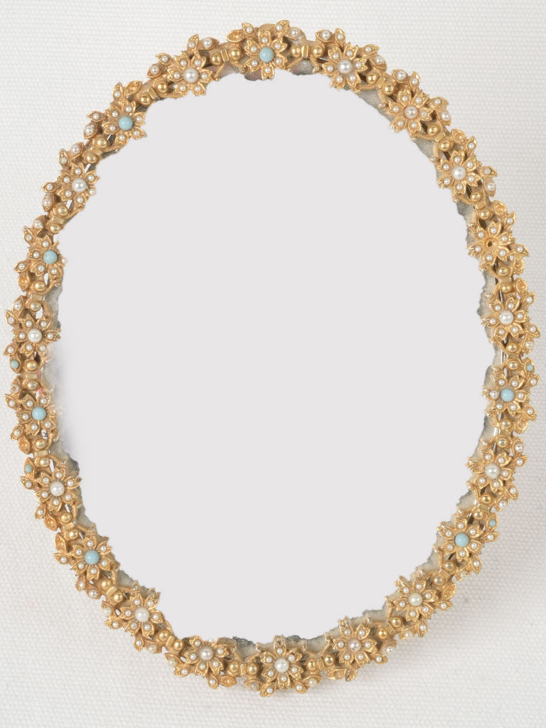 Jewel-like mid-century mirror