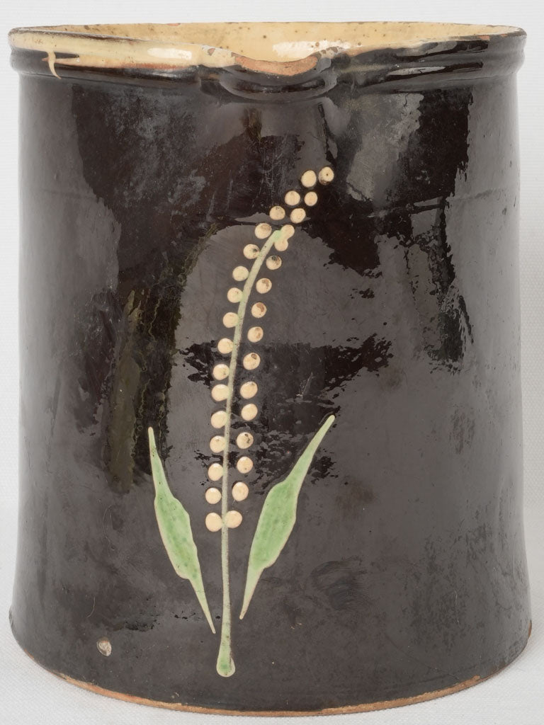 Classic 1800s French terracotta water jug