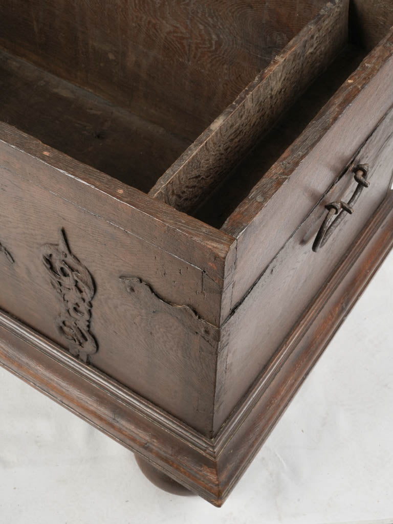 Aged patina wooden coffee table