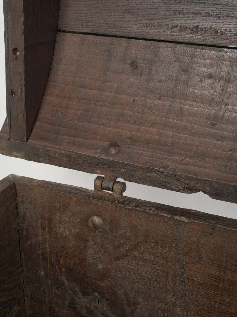 Vintage folk art marriage chest