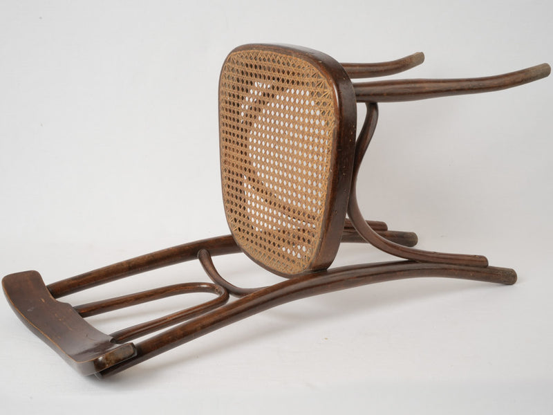 Mid-1900s aesthetic Thonet chair trio