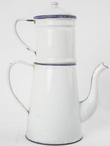 Retro-style enamel coffee pot with beak