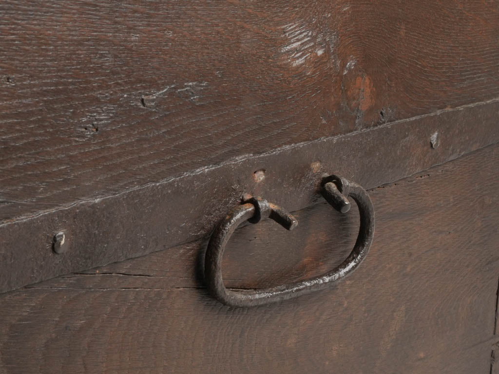 Romantic oak bridal trousseau chest