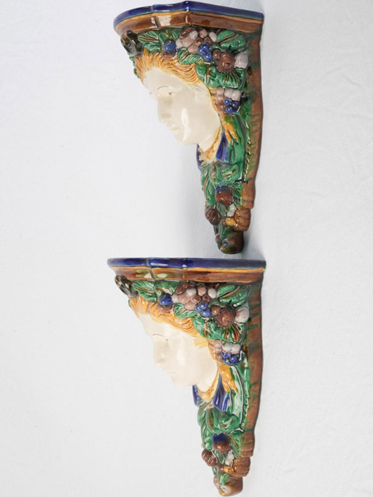 Tactile ornate console brackets