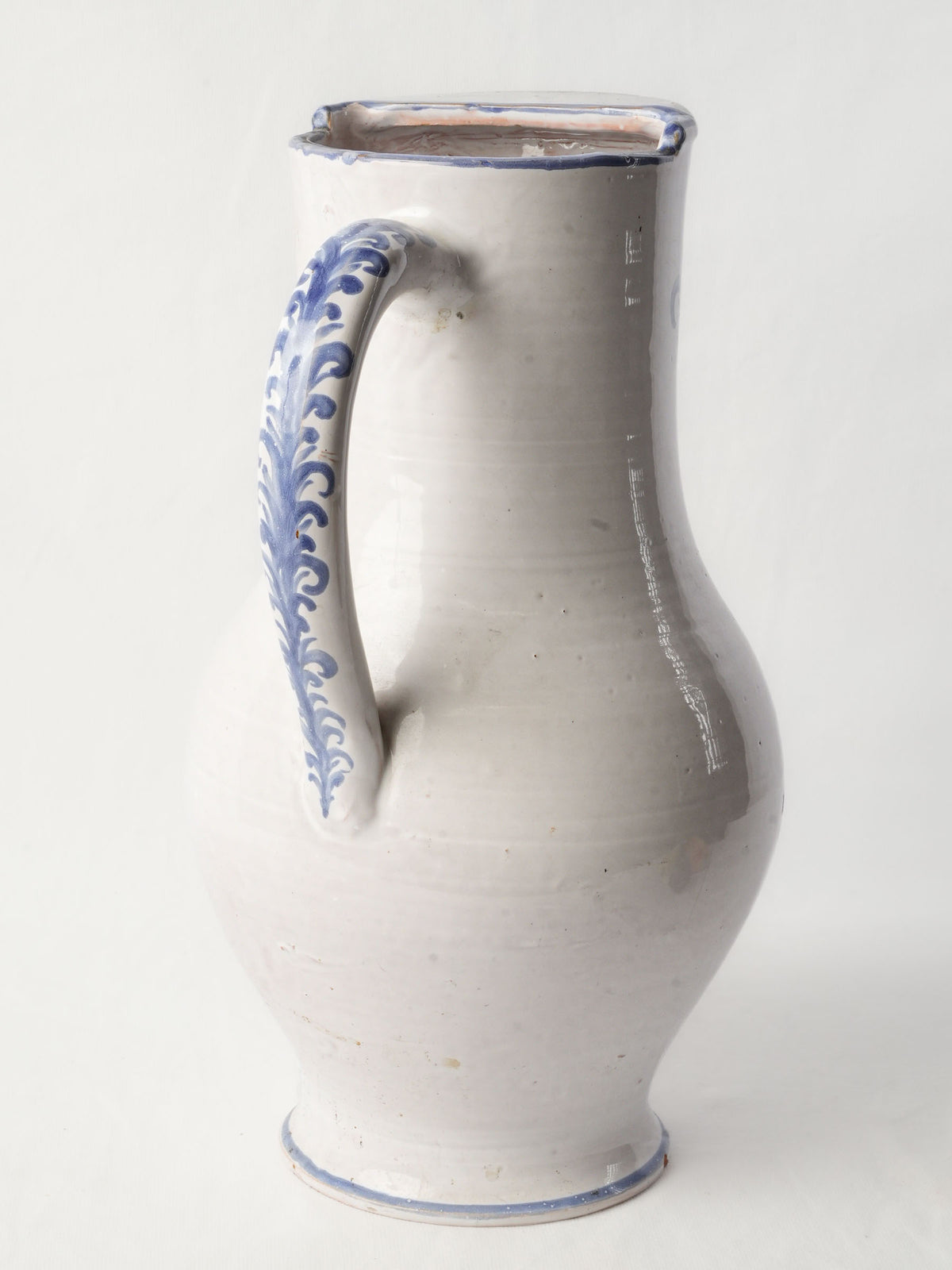 Tall Artisanal Mead Pitcher Inspired by Antique Apothecary Vessels - 16¼"