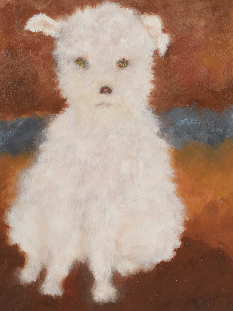 Small Contemporary Painting By Karibou - L’Attente (The Wait) - 15" x 15"