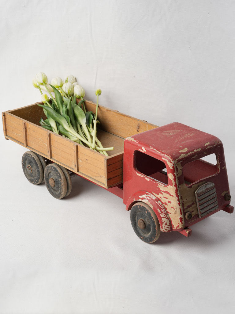 Antique 1940s wooden toy vehicle  