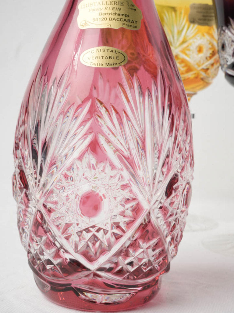 Timeless sculptural crystal glass ensemble