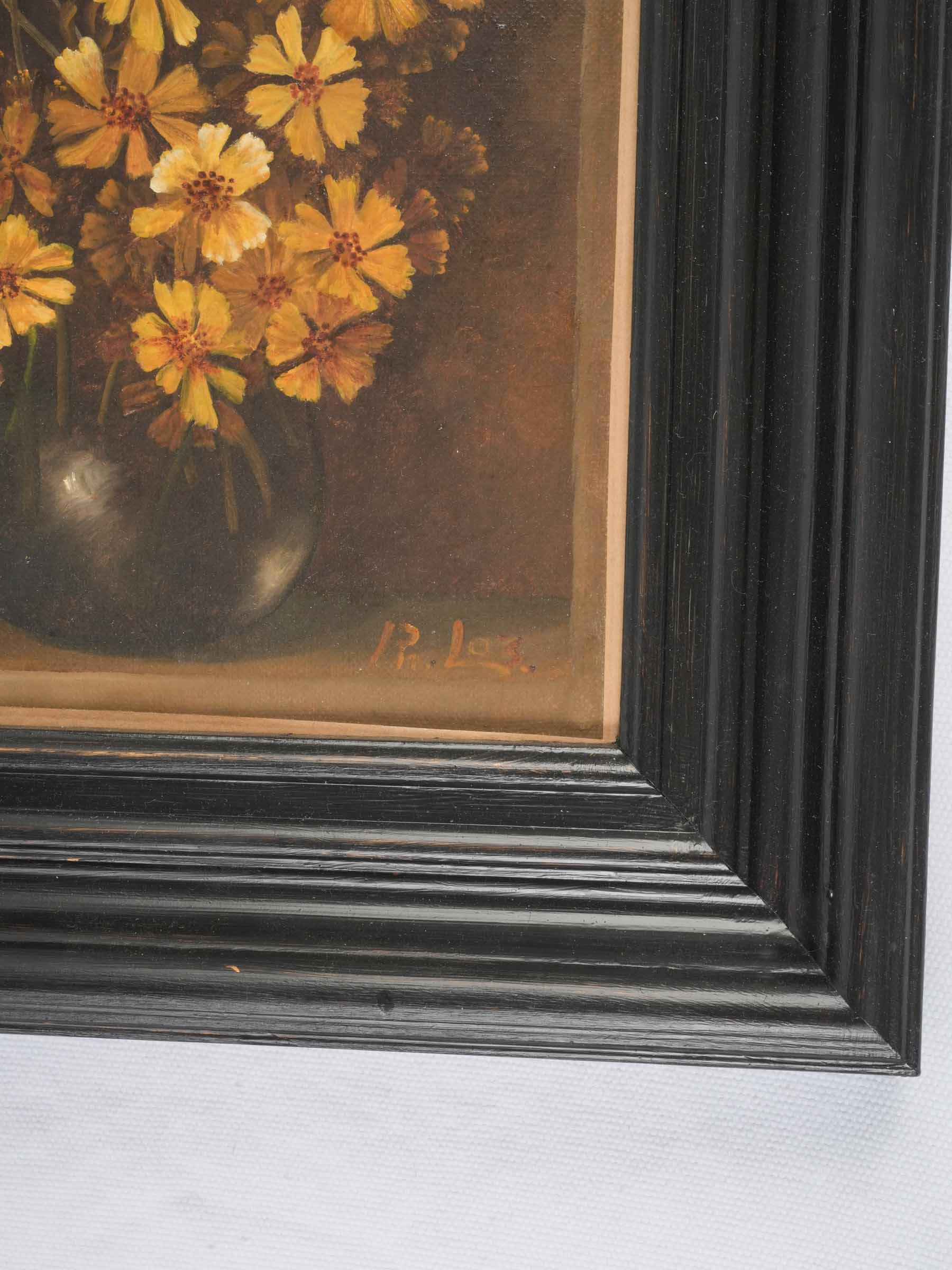 Pair of Petite Contemporary Flemish-Inspired Floral Still Lifes - 16¼" x 13¾"
