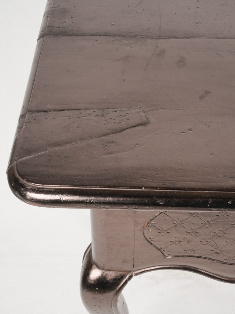 Delicate walnut wood writing desk