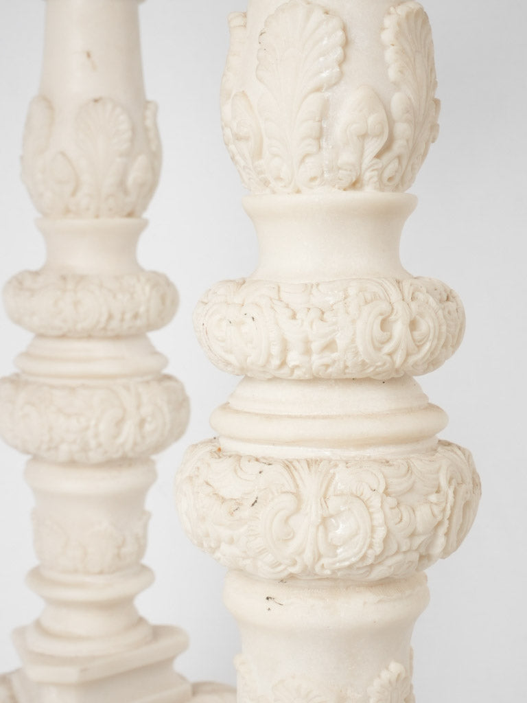 Timeless design marble candlesticks Sia