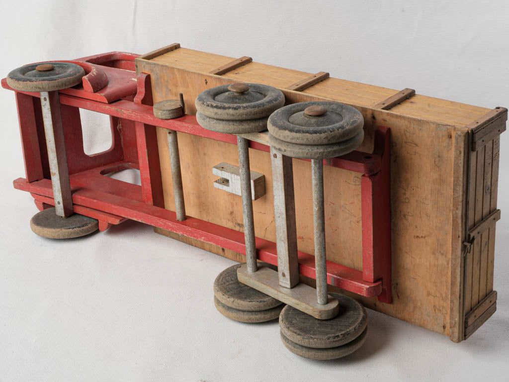 Vintage-themed wooden decor truck  