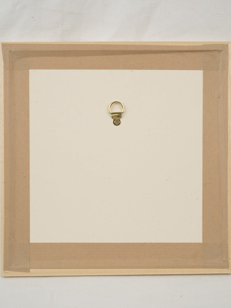 Small Contemporary Painting By Karibou - L'Enfant et le Chien (The Child and The Dog) - 14¼" x 14¼"