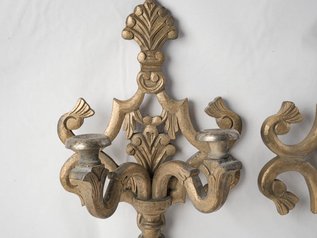 Timeless French scrollwork wall sconces  