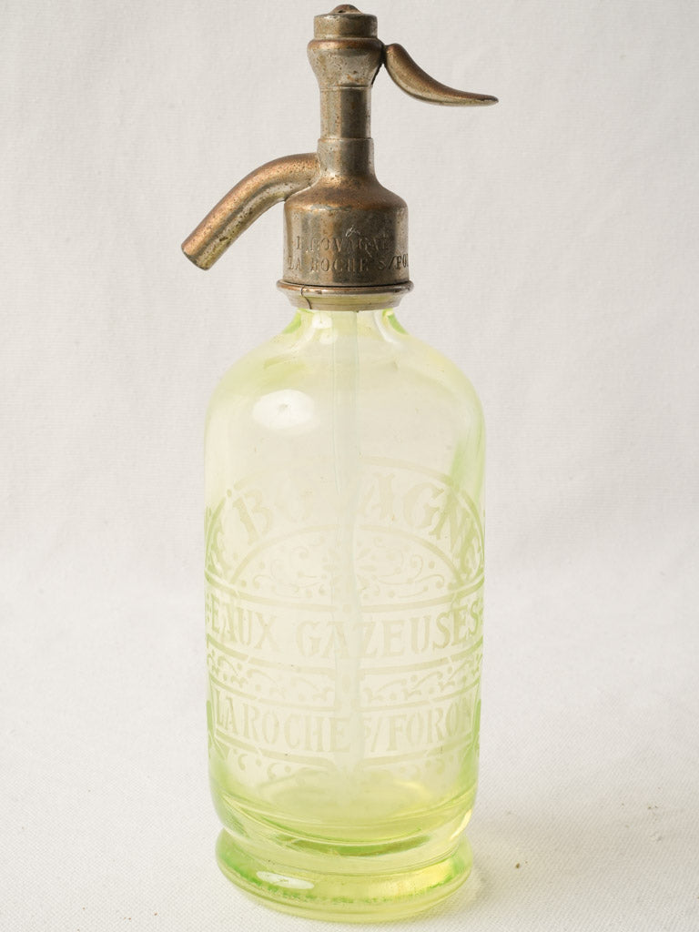 Antique French seltzer siphon